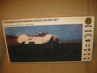 Vintage Strombecker Sebring Road Racing Set,  1/32 Scale; C1966;