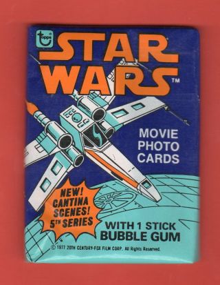 1977 Topps Star Wars Series 5 Pack Variation A
