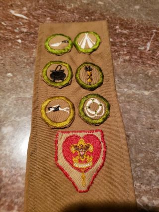 Late 1920s Early 30s Merit Badge Sash 35 Merit Badges,  Life & Star Patches