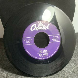 Gene Vincent - Be - Bop - Boogie Boy/say Mama - Capitol - F - 4105 “1958”
