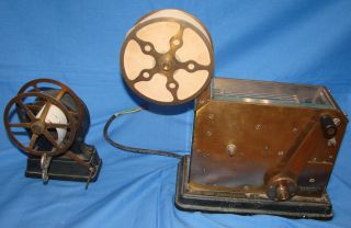Rare Vintage Horni Fire Alarm Ticker Tape Telegraph With Take Up Reel