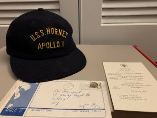 U.  S.  S Hornet Apollo 11 Recovery Hat - Nasa Vintage Wool Cap - Harvard