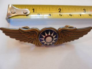 Vintage Wwii Flying Tigers Avg Wings 1941 - 42,  China,  Clutch Back 2 5/8 "