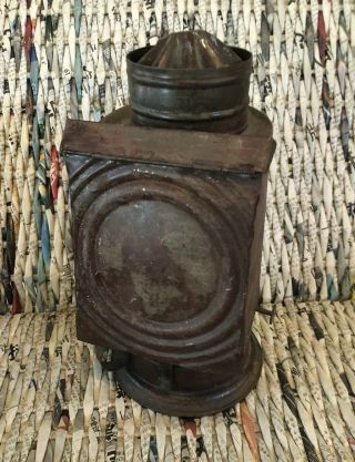 Antique Early Lantern (old Red Paint)