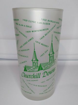 1954 Kentucky Derby Glass Vintage Julep Churchill Downs Horse Racing