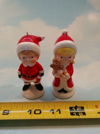 Joan Walsh Made In Japan Vintage 1982 China Mr.  And Mrs.  Santa Claus Figurines