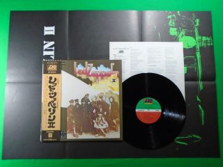 Led Zeppelin - Ii 2 / P - 10101a Japan Vinyl Lp Record W/obi & Poster A79