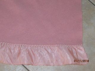 Vintage Pink Chatham Wool Blanket 82x66