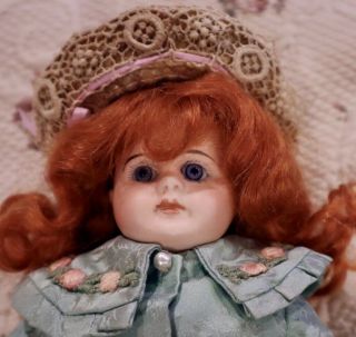 10 " Antique German Bisque Kestner Closed Mouth Doll Perfect Dressed Beautifully