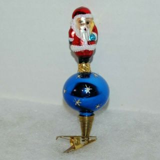 Radko Holiday Star Santa Christmas Ornament 95 - 027 - 0 Vintage Santa Clip