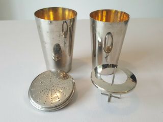 Vintage 4 Piece Cocktail Travel Shaker Set Made In Germany D.  R.  G.  M