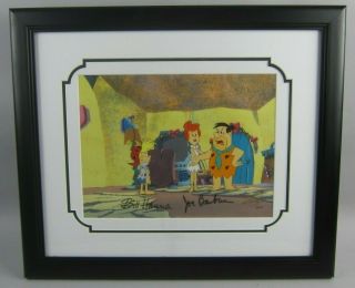 Flinstone Family Xmas Signed Hanna - Barbera Hand Painted Production Cel