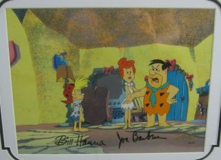 Flinstone Family Xmas Signed Hanna - Barbera Hand Painted Production Cel 2