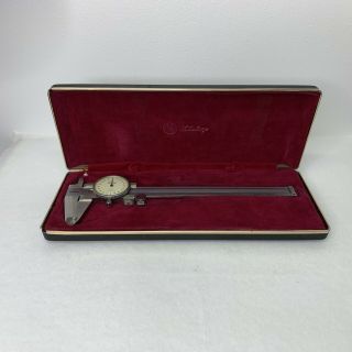 Vintage Mitutoyo Precision Dial Caliper In Case No.  505 - 626