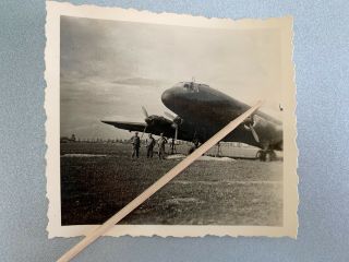 Wwii Photo Captured German Junkers Ju 90 Plane Aircraft
