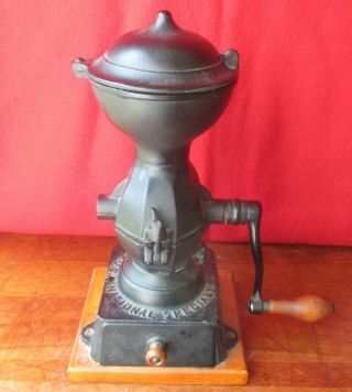 Antique Ca.  1905 National Specialty Mfg Co.  Coffee Grinder Cast Iron Immaculate
