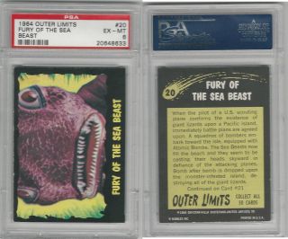 1964 Bubbles Inc,  Outer Limits,  20 Fury Of The Sea Beast,  Psa 6 Exmt