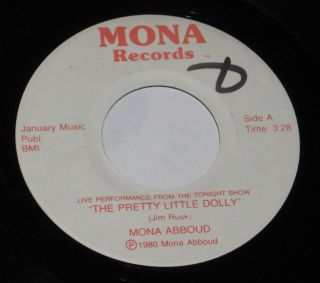 Mona Abboud 7 " 45 Hear Pretty Little Dolly Christmas Live The Tonight Show 1980
