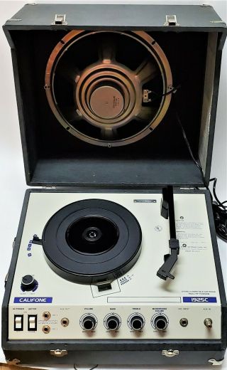 Vintage Califone 1925c Professional Dance Phonograph - 4 Speed Turntable As - Is
