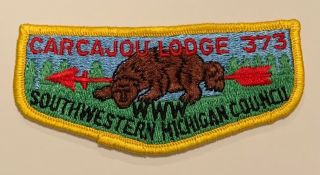 Order Of The Arrow Carcajou Lodge 373 S4 Rare Flap