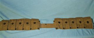 Wwii M - 1923 Cartridge Belt 30 Cal.  Dismounted Us And 1943 Marked