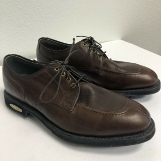 Vintage Footjoy Classics U.  S.  A.  Men’s Size 9 D Split Toe Brown Golf Leather
