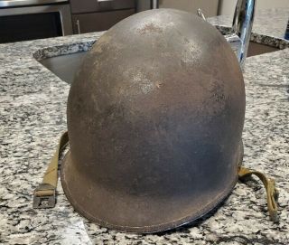 Ww2 Us Army M1 Helmet Fixed Bale Front Seam Helmet