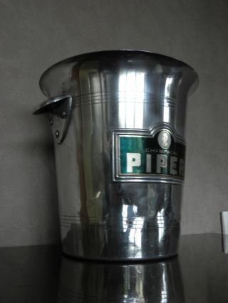 old Vintage Piper Champagne Ice Bucket Cooler french RETRO BAR bistrot oenologie 3