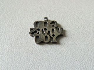 VINTAGE TIFFANY & CO STERLING SILVER GOD LOVES YOU RELIGIOUS CHARM OR PENDANT 3