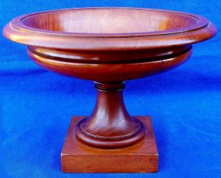 Early 19th Century French Treen (cherry) Formal Turned Compote Circa 1825