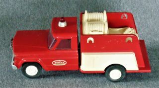Vintage 1960 ' s Tonka Jeep Gladiator Pumper Fire Truck With Light 52700 2