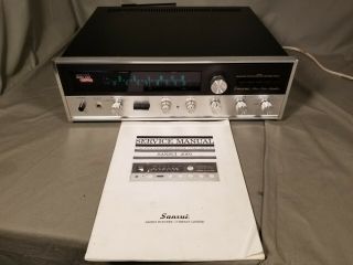 Vintage Sansui 2000 Am Fm Stereo Receiver / Amplifier & Cabinet 1 - Owner
