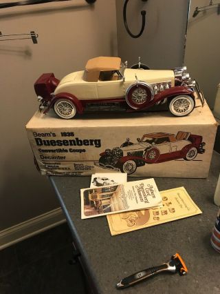 Duesenberg 1935 Jim Beam Antique Car Decanter Bottle Full