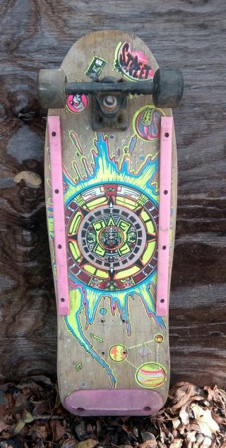 Vintage Jeff Phillips Bullet Santa Cruz Wooden Skateboard Bad Boys Club