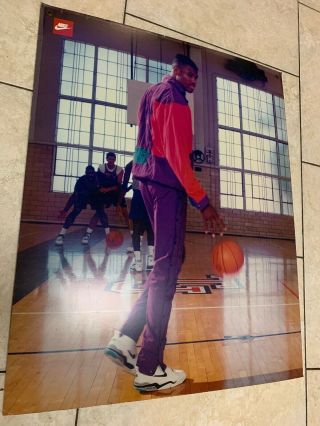Nike Vintage 1990s Store Display Sign David Robinson Airmax Force Basketball Nba