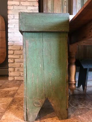 wonderful green paint antique primitive small dry sink aafa 2