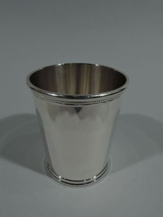 Scearce Julep Cup - Rmn Nixon Barware - American Sterling Silver - 1969/74