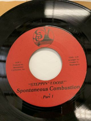 Funk Jazz Boogie 45 Spontaneous Combustion Steppin Loose Private Custom Press