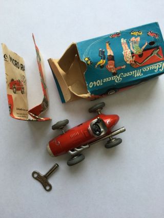 Vintage Schuco Micro Racer 1040 With Key,  Box And Paperwork
