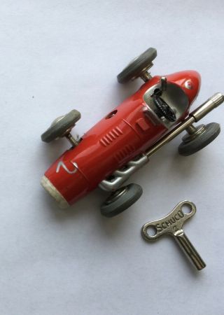 Vintage Schuco Micro Racer 1040 with Key,  Box and Paperwork 3