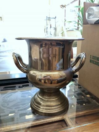 Large Vintage Silverplated Wine Cooler Champagne Ice Bucket