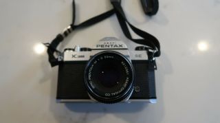 Pentax K1000 35mm Slr Vintage Film Camera With 50mm Lens