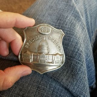 Special Police Badge (united States Capitol Police?) Unknown Provenance