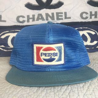 Vintage 50s 60s Pepsi K Products Made In Usa All Mesh Trucker Hat