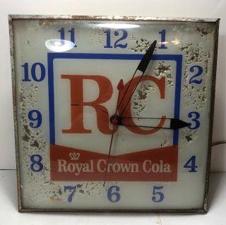 Vintage Royal Crown Cola Pam Clock / Gas Oil Soda / Sign / Lighted