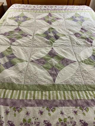 Vintage Glorified Nine Patch On Point Quilt 84 " X 82 "
