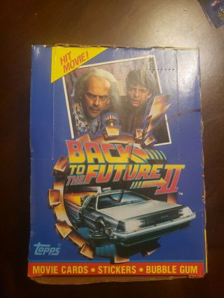 1989 Topps Back To The Future Part 2 Wax Box 36 Packs