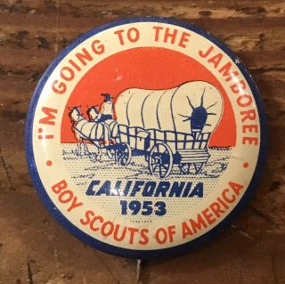 World Scout Jamboree 1947 France patch,  Button 1953 3