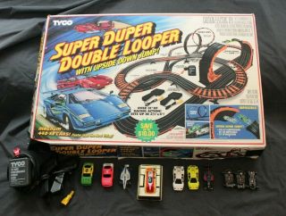 Vintage Tyco Duper Double Looper Racing Set Complete,  Extra Cars