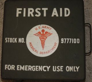 Ww2 Era 1944 First Aid Kit 9777100 Us Army Elizabeth Arden Supplies Almost Full